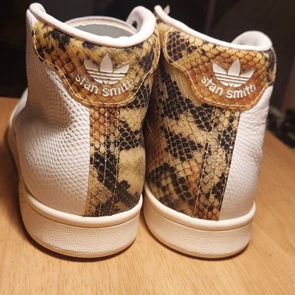Adidas ORIGINALS Stan Smith Mid Snake Print NWT - Picture 4 of 6